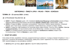 Pielgrzymka została odwołana